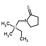 CAS#: 872415-85-5, 1-{[Ethyl(dimethyl)silyl]methyl}-2-pyrrolidinethione