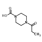 CAS#: 872829-46-4, 4-Propionyl-1-piperazinecarboxylic acid