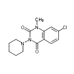 CAS 登录号：87296-69-3， 7-氯-1-甲基-3-(1-哌啶基)-2,4(1H,3H)-喹唑啉二酮