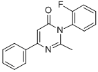 CAS 登录号：87356-67-0， 3-(2-氟苯基)-2-甲基-6-苯基-4(3H)-嘧啶酮