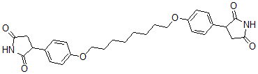 CAS 登录号：87367-96-2， 3-[4-[8-[4-(2,5-二氧代吡咯烷-3-基)苯氧基]辛氧基]苯基]吡咯烷-2,5-二酮