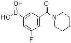 CAS 登录号：874219-43-9， [3-氟-5-(1-哌啶基羰基)苯基]硼酸