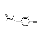 CAS 登录号：87483-05-4， (1S,2S)-1-氨基-2-(3,4-二羟基苯基)环丙烷羧酸
