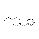 CAS#: 874832-33-4, 1-(2-Furylmethyl)-4-piperidinecarboxylic acid