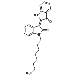 CAS#: 87496-48-8, (3E)-1-Octyl-3-(3-oxo-1,3-dihydro-2H-indol-2-ylidene)-1,3-dihydro-2H-indol-2-one