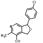 CAS#: 87520-10-3, 3-(4-Chlorophenyl)-6-methyl-1,3-dihydrofuro[3,4-c]pyridin-7-ol