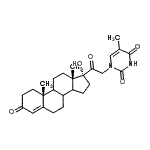 CAS#: 87536-00-3, (8xi,9xi,14xi)-17-Hydroxy-21-(5-methyl-2,4-dioxo-3,4-dihydro-1(2H)-pyrimidinyl)pregn-4-ene-3,20-dione