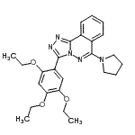 CAS#: 87540-16-7, 6-(1-Pyrrolidinyl)-3-(2,4,5-triethoxyphenyl)[1,2,4]triazolo[3,4-a]phthalazine