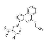 CAS#: 87540-47-4, 3-(4-Chloro-3-nitrophenyl)-6-ethoxy[1,2,4]triazolo[3,4-a]phthalazine
