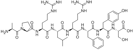 CAS 登录号：87549-53-9， 丙氨酰-脯氨酰-精氨酰-亮氨酰-精氨酰-苯丙氨酰-酪氨酰-丝氨酸