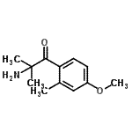CAS 登录号：875916-66-8， 2-氨基-1-(4-甲氧基-2-甲基苯基)-2-甲基-1-丙酮