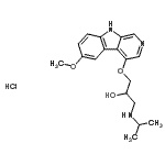 CAS#: 87603-19-8, 1-(Isopropylamino)-3-[(6-methoxy-9H-beta-carbolin-4-yl)oxy]-2-propanol hydrochloride (1:1)