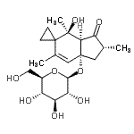 CAS#: 87625-62-5, (2'R,3a'R,4'S,7a'R)-4'-Hydroxy-2',4',6'-trimethyl-3'-oxo-2',3',3a',4'-tetrahydrospiro[cyclopropane-1,5'-inden]-7a'(1'H)-yl beta-D-glucopyranoside
