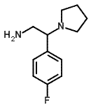 CAS#: 876710-64-4, 2-(4-Fluorophenyl)-2-(1-pyrrolidinyl)ethanamine