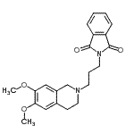 CAS#: 876751-49-4, 2-[3-(6,7-dimethoxy-3,4-dihydro-1H-isoquinolin-2-yl)propyl]isoindoline-1,3-dione