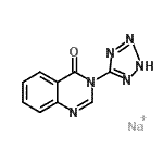 CAS#: 87693-14-9, 3-(2H-tetrazol-5-yl)-4(3H)-Quinazolinone sodium salt (1:1)