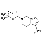 CAS#: 877402-43-2, 2-Methyl-2-propanyl 3-(trifluoromethyl)-5,6-dihydro[1,2,4]triazolo[4,3-a]pyrazine-7(8H)-carboxylate