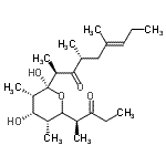 CAS#: 87758-52-9, 2,4-Dideoxy-1-C-[(2S,4R,6E)-4,6-dimethyl-3-oxo-6-nonen-2-yl]-2,4-dimethyl-5-[(2S)-3-oxo-2-pentanyl]-alpha-L-ribopyranose