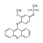 CAS 登录号：87764-57-6， N-[(1Z,4E)-4-(9-吖啶基亚氨基)-3-甲氧基-2,5-环己二烯-1-亚基]甲烷磺酰胺