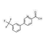 CAS 登录号：87789-84-2， 5-[3-(三氟甲基)苯基]吡啶-2-羧酸