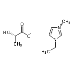 CAS#: 878132-19-5, 1-Ethyl-3-methyl-1H-imidazol-3-ium (2S)-2-hydroxypropanoate