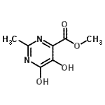CAS 登录号：878158-18-0， 甲基5,6-二羟基-2-甲基-4-嘧啶羧酸酯
