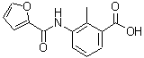 CAS 登录号：878426-41-6， 3-(2-呋喃并基氨基)-2-甲基苯甲酸
