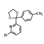 CAS 登录号：87848-96-2， 2-溴-6-[2-(4-甲基苯基)-1,3-二氧戊环-2-基]吡啶