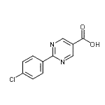 CAS 登录号：878691-37-3， 2-(4-氯苯基)-5-嘧啶羧酸