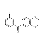 CAS#: 878969-65-4, 2,3-Dihydro-1,4-benzodioxin-6-yl(3-iodophenyl)methanone