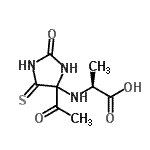 CAS 登录号：879008-63-6， N-(4-乙酰基-2-氧代-5-硫代-4-咪唑烷基)-L-丙氨酸