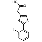 CAS#: 879070-41-4, [2-(2-Fluorophenyl)-1,3-thiazol-4-yl]acetic acid