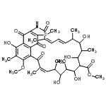CAS#: 87913-35-7, Methyl (7Z,18E,20Z)-2,10,12,14,16-pentahydroxy-4-methoxy-3,7,9,11,15,17,21-heptamethyl-25-(methylsulfanyl)-6,22,26,28-tetraoxo-23-azatricyclo[22.3.1.0<sup>5,27</sup>]octacosa-1(27),2,4,7,18,20,24-heptaene-13-carboxylate
