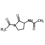 CAS 登录号：879278-44-1， N-(1-乙酰基-2-氧代-3-吡咯烷基)乙酰胺