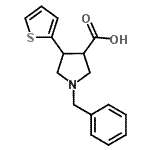 CAS#: 879686-81-4, 1-Benzyl-4-(2-thienyl)-3-pyrrolidinecarboxylic acid