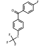 CAS 登录号：87996-58-5， (4-氟苯基){4-[(三氟甲基)硫基]苯基}甲酮