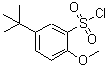 CAS#: 88041-83-2, 2-Methoxy-5-(2-methyl-2-propanyl)benzenesulfonyl chloride