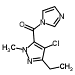 CAS#: 880495-51-2, (4-Chloro-3-ethyl-1-methyl-1H-pyrazol-5-yl)(1H-imidazol-1-yl)methanone