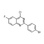 CAS#: 881310-87-8, 2-(4-bromophenyl)-4-chloro-6-fluoro-quinazoline