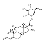 CAS#: 88158-43-4, (11beta,16alpha)-9-Fluoro-11,17-dihydroxy-16-methyl-3,20-dioxopregna-1,4-dien-21-yl D-glucopyranoside