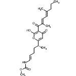 CAS 登录号：88192-98-7， 甲基[(1E,5R)-5-{5-[(2E,4E)-2,5-二甲基-2,4-辛二烯酰基]-6-羟基-4-氧代-4H-吡喃-2-基}-1-己烯-1-基]氨基甲酸酯