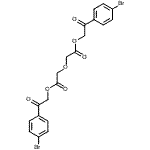 CAS 登录号：88241-95-6， 二[2-(4-溴苯基)-2-氧代乙基]2,2'-氧基二乙酸酯