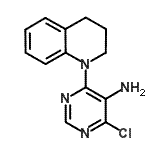 CAS#: 882767-85-3, 4-Chloro-6-(3,4-dihydro-1(2H)-quinolinyl)-5-pyrimidinamine