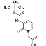 CAS#: 882847-09-8, [3-({[(2-Methyl-2-propanyl)oxy]carbonyl}amino)-2-oxo-1(2H)-pyridinyl]acetic acid