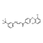CAS#: 883044-91-5, (2E)-1-{4-[(3,5-Dichloro-4-pyridinyl)oxy]phenyl}-2-{[4-(trifluoromethyl)-2-pyridinyl]hydrazono}ethanone