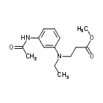 CAS 登录号：88351-63-7， 甲基N-(3-乙酰氨基苯基)-N-乙基-beta-丙氨酸酯