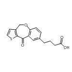CAS#: 88358-30-9, 4-(10-Oxo-4,10-dihydrothieno[3,2-c][1]benzoxepin-8-yl)butanoic acid