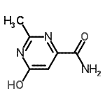 CAS 登录号：88394-13-2， 2-甲基-6-氧代-1,6-二氢-4-嘧啶甲酰胺