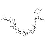 CAS#: 88411-60-3, Iron(2+) hydrogen 2,2'-({2-[(carboxylatomethyl)(2-{[4-({5-[(5-{[5-({5-[(2-{[3-(dimethylamino)propyl]carbamoyl}-1-methyl-1H-pyrrol-3-yl)carbamoyl]-1-methyl-1H-pyrrol-3-yl}carbamoyl)-1-methyl-1H-pyrrol- 3-yl]carbamoyl}-1-methyl-1H-pyrrol-3-yl)carbamoyl]-1-methyl-1H-pyrrol-3-yl}amino)-4-oxobutyl]amino}-2-oxoethyl)amino]ethyl}imino)diacetate (1:1:1)