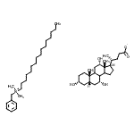 CAS#: 88428-97-1, N-Benzyl-N,N-dimethyl-1-hexadecanaminium (3alpha,5beta,7alpha,8xi,9xi,12alpha,14xi)-3,7,12-trihydroxycholan-24-oate